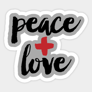 peace + love Sticker